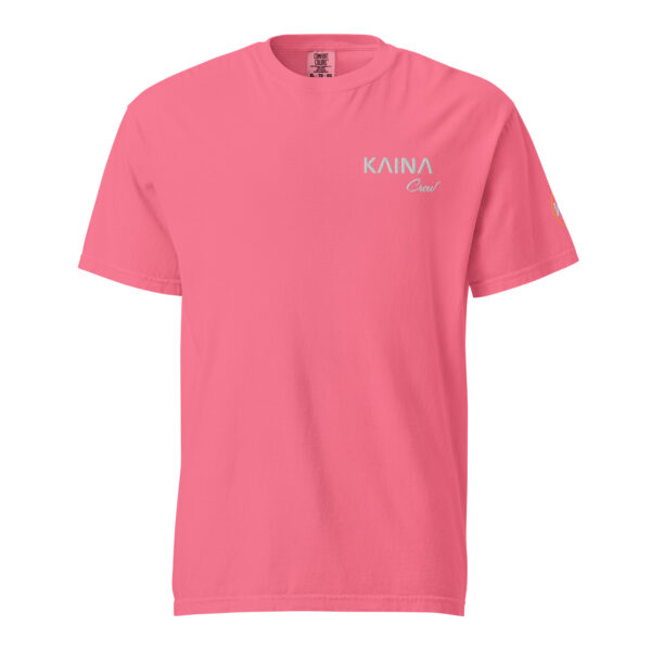 T-shirt unisexe Kaina Crew brodé avant et manche gauche – Image 7