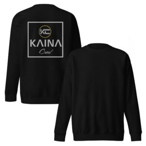 Sweatshirt unisexe Kaina Crew imprimé arrière