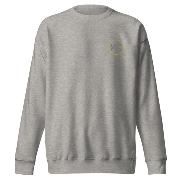 Sweatshirt unisexe Kaina Crew imprimé avant et manche gauche – Image 17