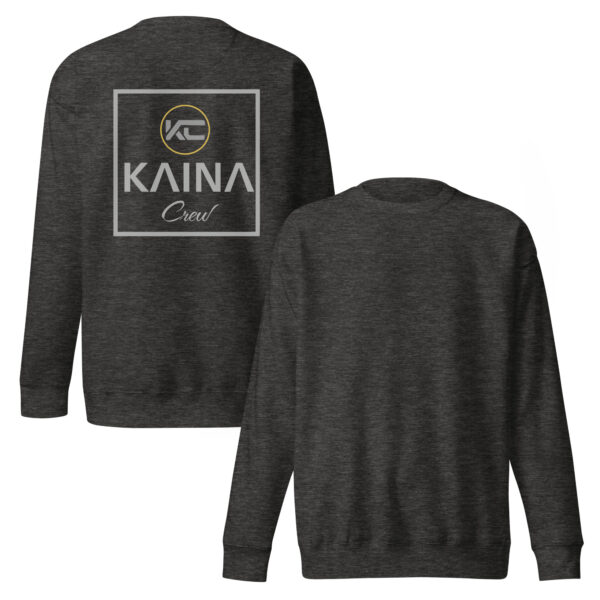 Sweatshirt unisexe Kaina Crew imprimé arrière – Image 3