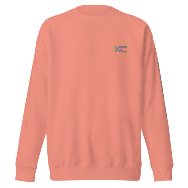 Sweatshirt unisexe Kaina Crew imprimé avant et manche gauche – Image 15