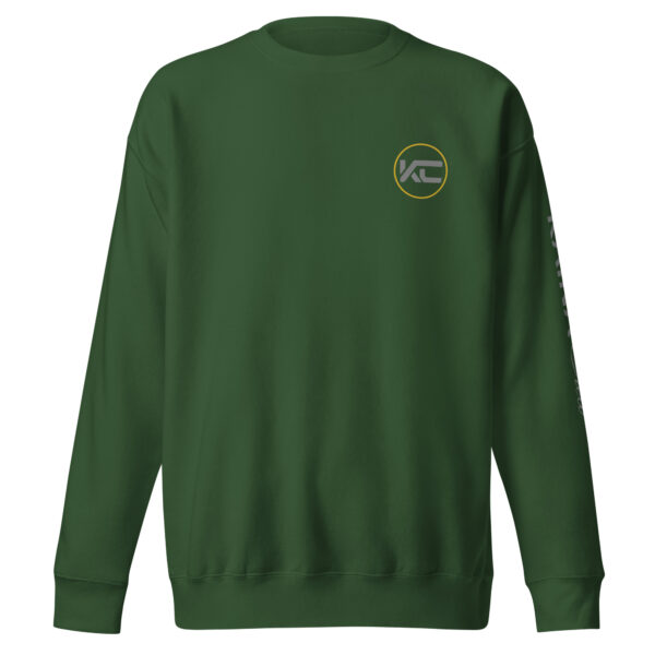 Sweatshirt unisexe Kaina Crew imprimé avant et manche gauche – Image 11