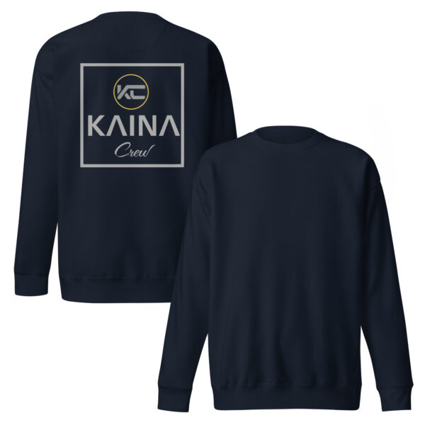 Sweatshirt unisexe Kaina Crew imprimé arrière – Image 2