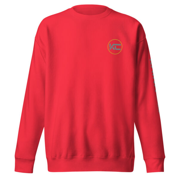 Sweatshirt unisexe Kaina Crew imprimé avant et manche gauche – Image 13