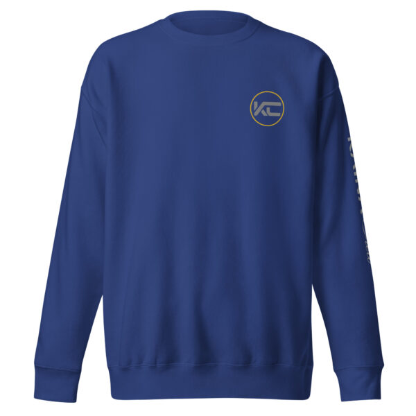Sweatshirt unisexe Kaina Crew imprimé avant et manche gauche – Image 7