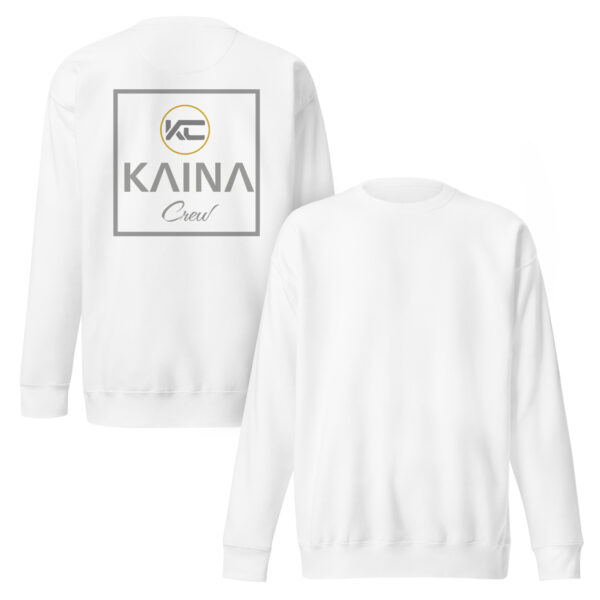 Sweatshirt unisexe Kaina Crew imprimé arrière – Image 5