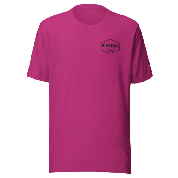 T-shirt unisexe Kaina Crew brodé avant et manche gauche – Image 5
