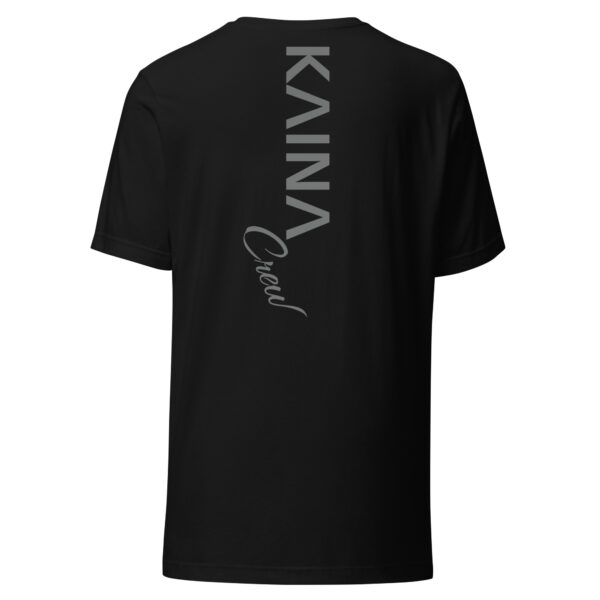 T-shirt unisexe Kaina Crew imprimé avant et arrière