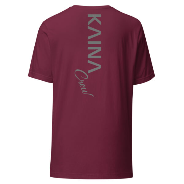 T-shirt unisexe Kaina Crew imprimé avant et arrière – Image 3