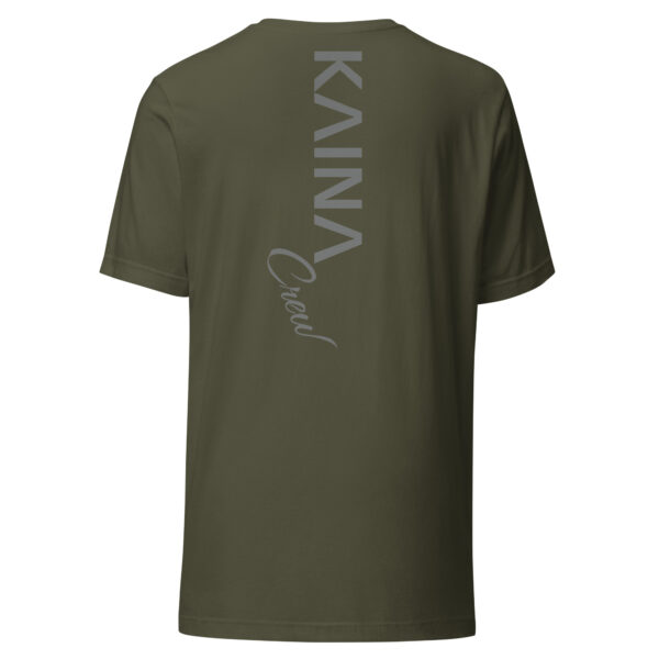 T-shirt unisexe Kaina Crew imprimé avant et arrière – Image 4