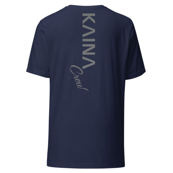 T-shirt unisexe Kaina Crew imprimé avant et arrière – Image 2