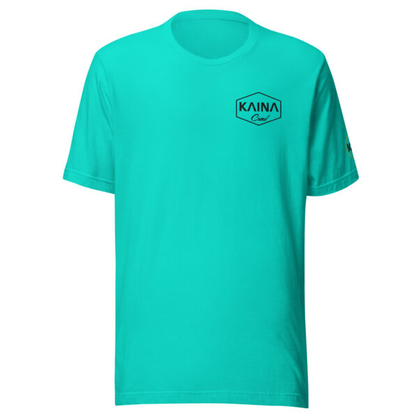 T-shirt unisexe Kaina Crew brodé avant et manche gauche – Image 7